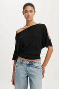 Sonny Cold Shoulder Short Sleeve