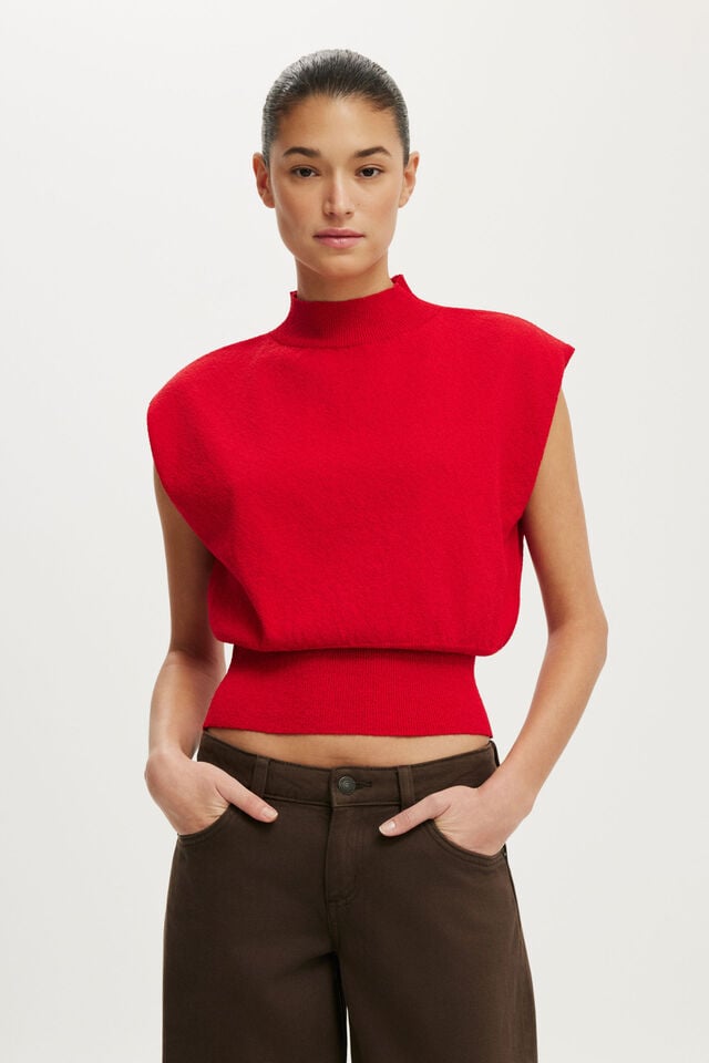 Hazy Mock Neck Knit