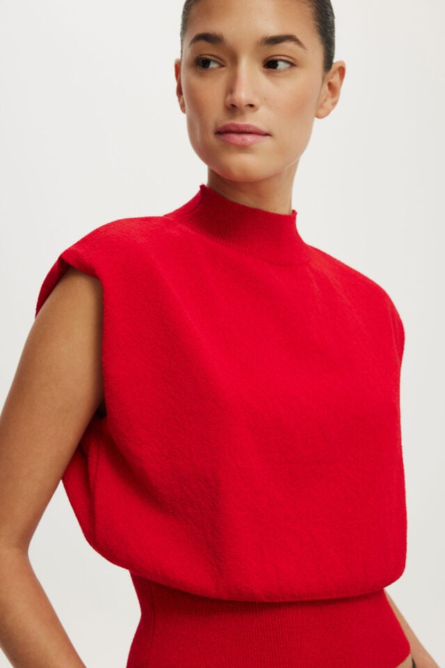 Hazy Mock Neck Knit